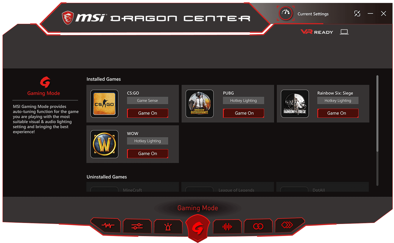 msi gs65 dragon center download